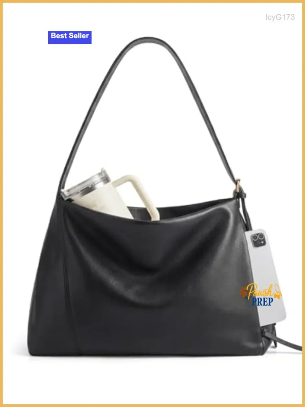 Vegan Leather Hobo Bag Women Tote Large Crossbody Multi-Pockets Adjustable